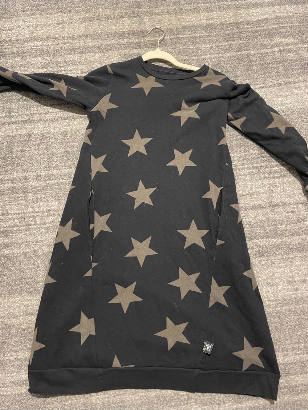 nununu Black Sweatshirt dress